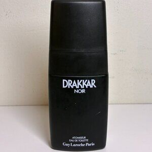 Drakkar Noir Guy Laroche EDT 100 ml. Vintage 1982 Original Edition Empty Bottle